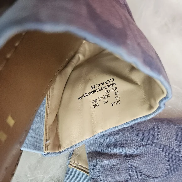 NWOT Coach Women Hazel Sandal in Signature Chambray Size 8 - Picture 5 of 6